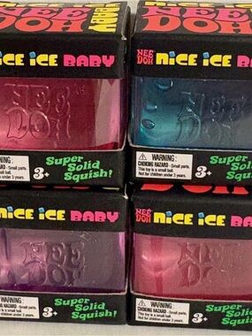 NeeDoh Nice Ice Baby Squishy Toy💙🩷💜